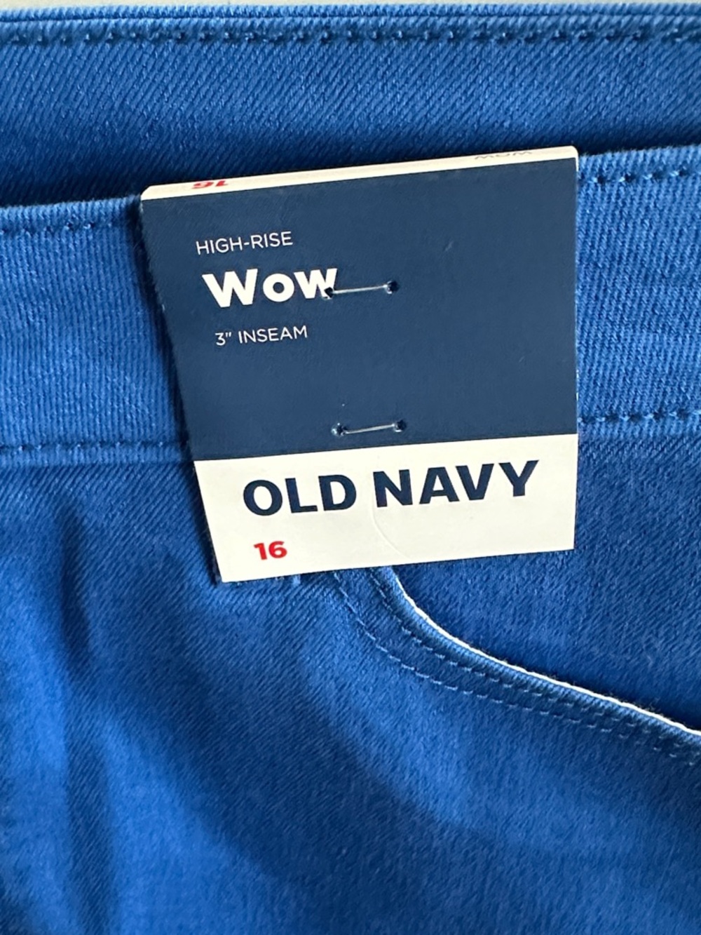 High-Waisted Wow Jean Shorts Size 16 - Picture 6 of 8